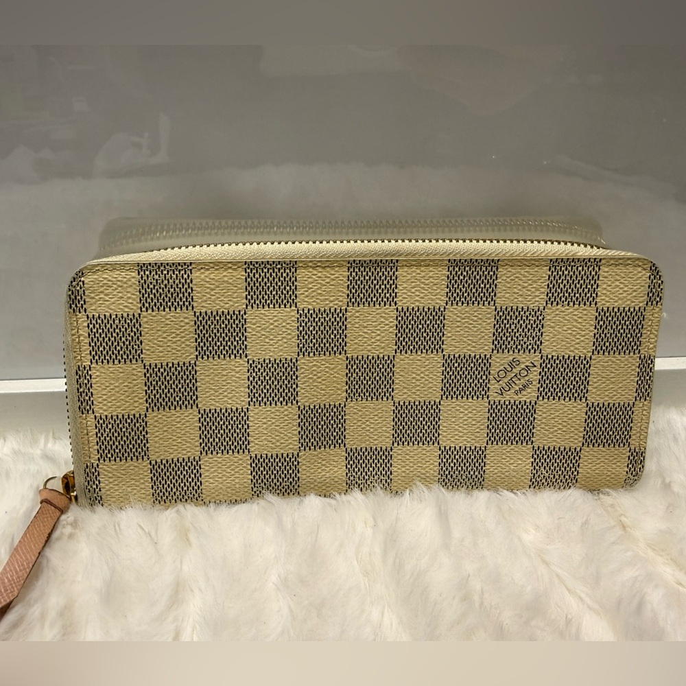 LOUIS VUITTON-CI3186 Clemence Damier Azur Zippy Wallet